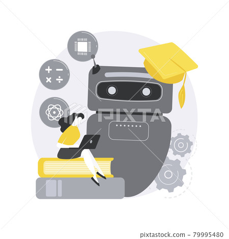 Chatbot self learning abstract concept vector illustration. Chatbot self learning abstract concept vector illustration. 79995480