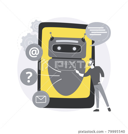 Chatbot Artificial Intelligence abstract concept vector illustration. 79995540