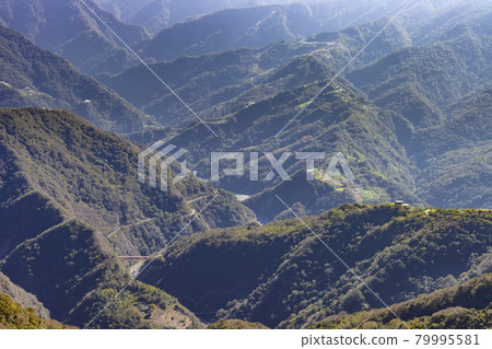 Mountain view of Cingjing Farm Skywalk in Nantou 79995581