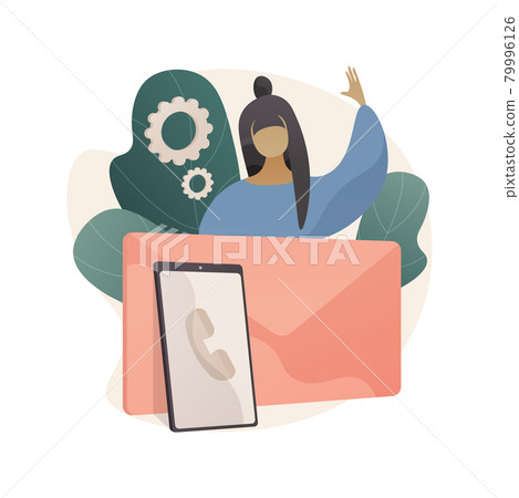 Get in touch abstract concept vector illustration. Get in touch abstract concept vector illustration. 79996126