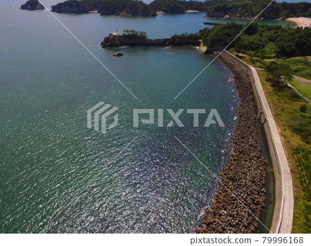 海濱長廊-無人機鳥瞰圖（宮城縣東松島市宮戶市松島灣/檜木山） 79996168