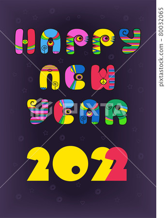 Hippie Happy New Year 2022 80032065