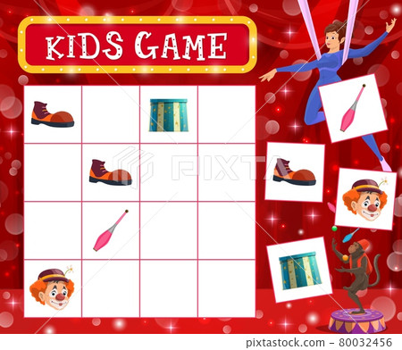 Circus sudoku kids game of education block puzzle 80032456
