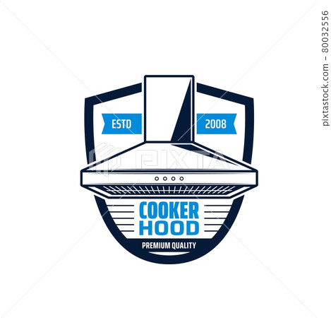 Cooker hood isolated icon of kitchen equipment Cooker hood isolated icon of kitchen equipment 80032556
