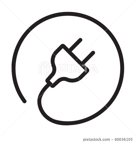 Plug in outline icon vector for graphic design, logo, web site, social media, mobile app, ui Plug in outline icon vector for graphic design, logo, web site, social media, mobile app, ui 80036105