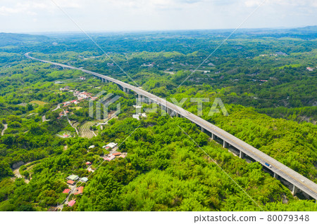 臺灣高雄中寮山交通景觀 Taiwan Kaohsiung traffic landscape 80079348
