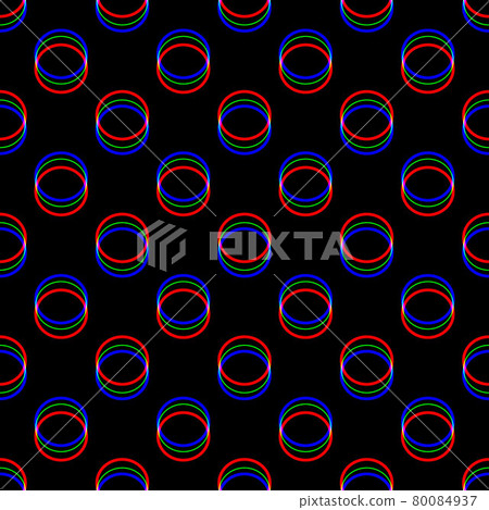 Vector seamless Glitch pattern . Color on black background. Circle round element. Digital pixel noise abstract design. Television signal fail. Technical problem grunge wallpaper. Repeat print. Vector seamless Glitch pattern . Color on black background. Circle round element. Digital pixel noise abstract design. Television signal fail. Technical problem grunge wallpaper. Repeat print. 80084937
