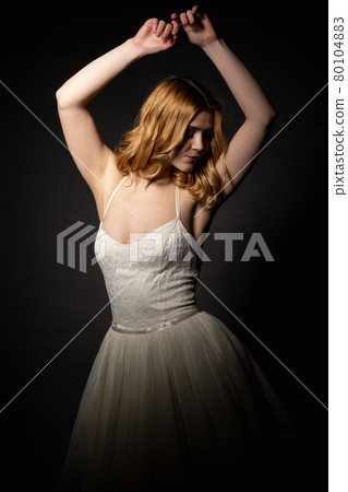 elegant bride stylish look festive shooting party 80104883