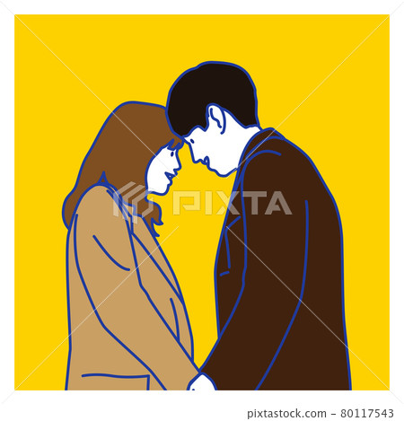 Fashionable couple illustration Fashionable couple illustration 80117543