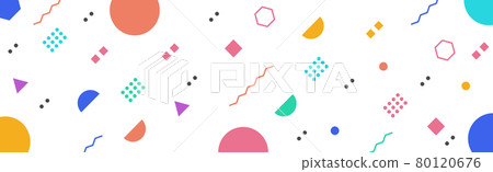 Abstract background with different geometric shapes 80120676