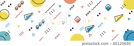 Abstract background with different geometric shapes 80120680