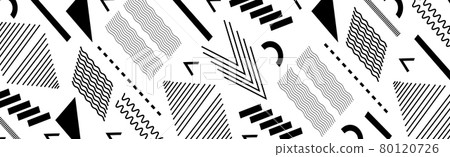 Abstract background with different geometric shapes 80120726