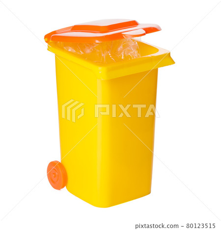 Recycle Bin Isolated on White Background. 80123515