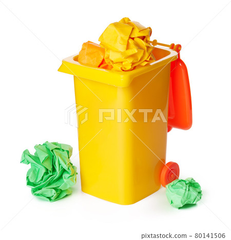 Recycle Bin Isolated on White Background. Recycle Bin Isolated on White Background. 80141506