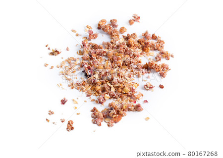 Granola healthy breakfast isolated on white background 80167268