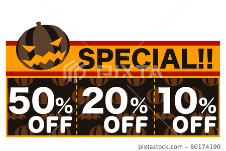 Halloween coupon illustration Halloween coupon illustration 80174190