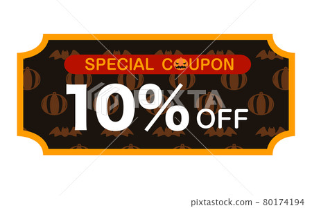 Halloween coupon illustration Halloween coupon illustration 80174194