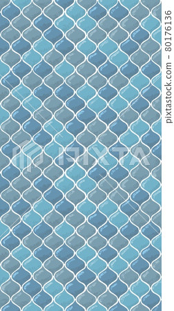 Lantern and Moroccan tile paint illustration image Lantern and Moroccan tile paint illustration image 80176136