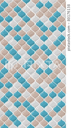 Lantern and Moroccan tile paint illustration image Lantern and Moroccan tile paint illustration image 80176138