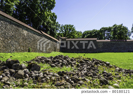 Defensive Wall of Medieval Castle Medininkai, Lithuania 80180121