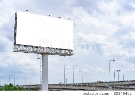 billboard or advertising poster on building for advertisement concept background 80246492