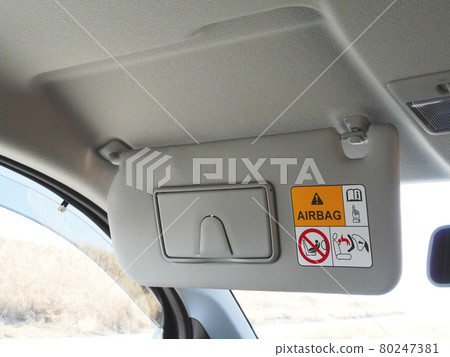 Passenger seat side sun visor of a car 80247381