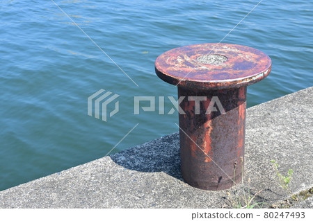 Lake Biwa / Nagahama Port and Bollard Lake Biwa / Nagahama Port and Bollard 80247493