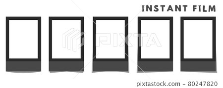 Instant film style frame, black, instant film style frame, black 80247820