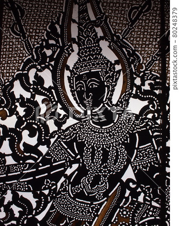 Shadow play in Thailand (Ratchaburi Province / Wat Khanon Temple) Shadow play in Thailand (Ratchaburi Province / Wat Khanon Temple) 80248379