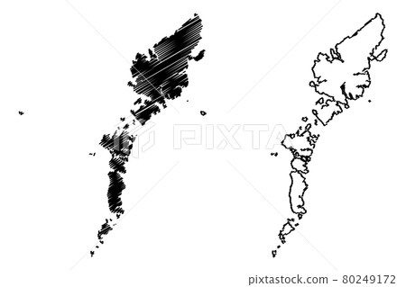 Comhairle nan Eilean Siar map vector.... 80249172