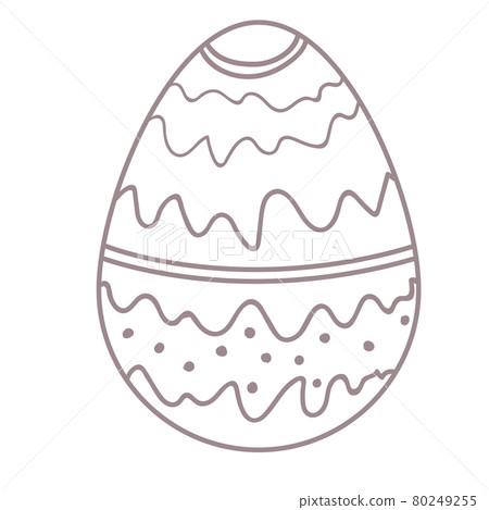 Happy Easter eggs with ornament. Black and white Happy Easter vector illustration. Boho Easter concept design in black and white, flat vector illustrations Happy Easter eggs with ornament. Black and white Happy Easter vector illustration. Boho Easter concept design in black and white, flat vector illustrations 80249255