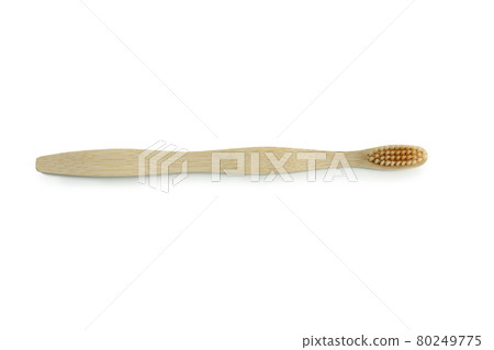 Eco friendly toothbrush isolated on white background Eco friendly toothbrush isolated on white background 80249775