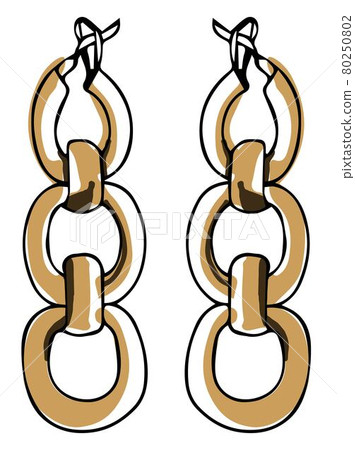 Chain earrings, fashionable accessories for girls 80250802