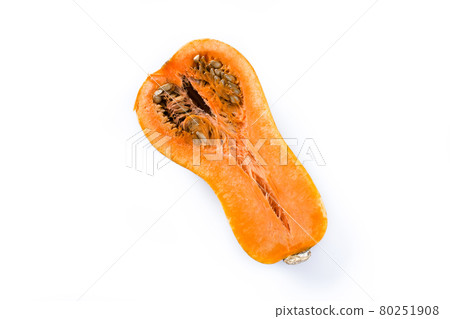 Butternut pumpkin isolated on white background Butternut pumpkin isolated on white background 80251908