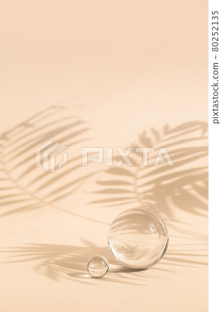 Astract backdrop with glass spheres 80252135