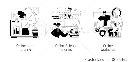 Personalised learning abstract concept vector illustrations. Personalised learning abstract concept vector illustrations. 80253691