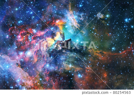 Endless universe. Elements of this image furnished by NASA. 80254563