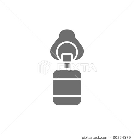 Artificial ventilation bag grey icon. Isolated on white background Artificial ventilation bag grey icon. Isolated on white background 80254579