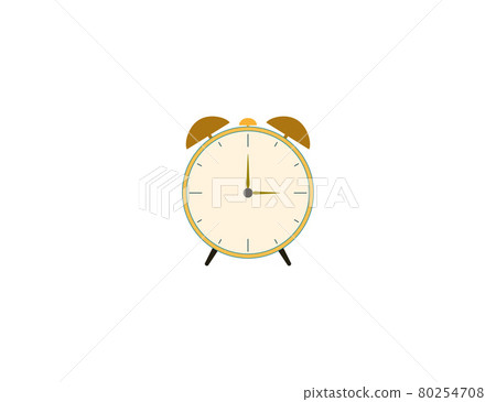 Clock, alarm clock icon. Vector illustration. Flat. Clock, alarm clock icon. Vector illustration. Flat. 80254708