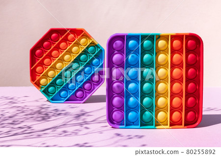 Rainbow Pop It Bubble Sensory Fidget Toys 80255892