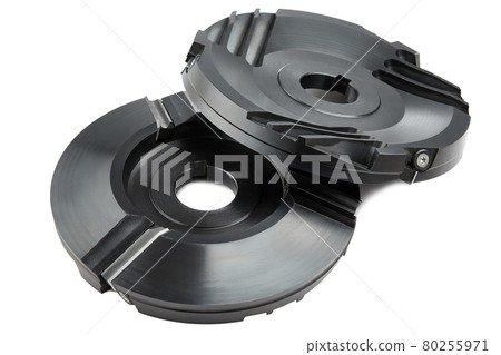 sharp milling cutter isolated on white background sharp milling cutter isolated on white background 80255971