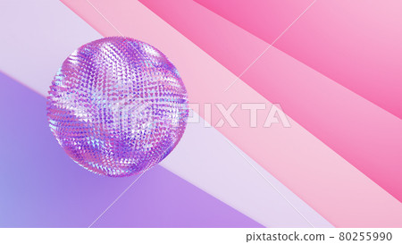 3D illustration of a sphere representing global market and space for content 3D illustration of a sphere representing global market and space for content 80255990