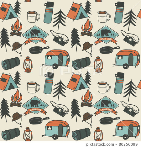 Camp image pattern Camp image pattern 80256099