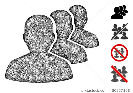 Staff Web Vector Mesh Illustration 80257308