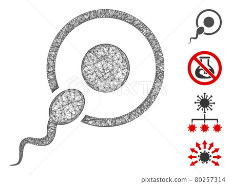 Sperm Insemination Web Vector Mesh Illustration Sperm Insemination Web Vector Mesh Illustration 80257314