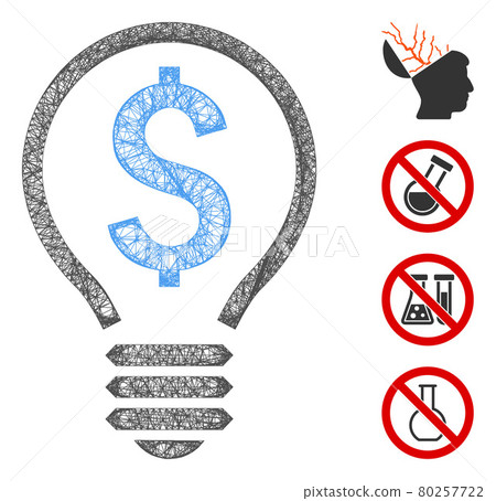 Patent Bulb Web Vector Mesh Illustration Patent Bulb Web Vector Mesh Illustration 80257722