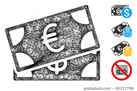 Money Cash Web Vector Mesh Illustration Money Cash Web Vector Mesh Illustration 80257786