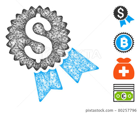 Money Award Web Vector Mesh Illustration Money Award Web Vector Mesh Illustration 80257796