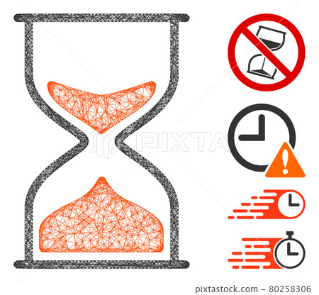 Hourglass Web Vector Mesh Illustration Hourglass Web Vector Mesh Illustration 80258306
