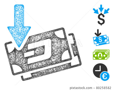 Get Arrow Dash Banknotes Web Vector Mesh Illustration Get Arrow Dash Banknotes Web Vector Mesh Illustration 80258582